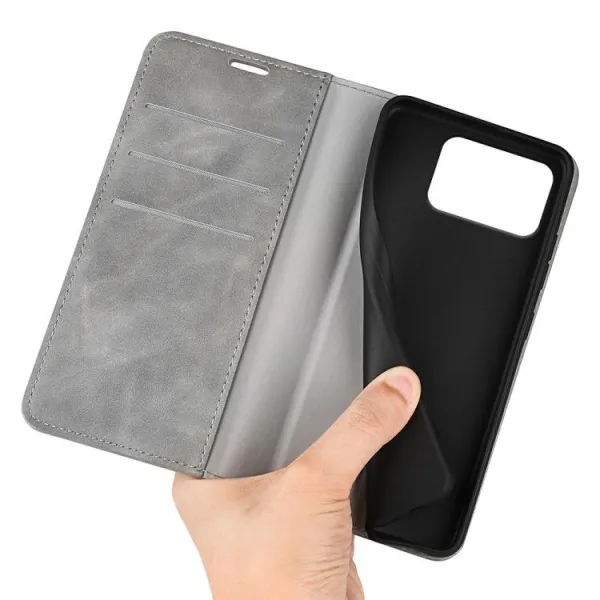 MAGNETIC Zaklápací kryt pre Asus Zenfone 12 Ultra šedý