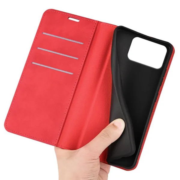 MAGNETIC Zaklápací kryt pre Asus Zenfone 12 Ultra červený