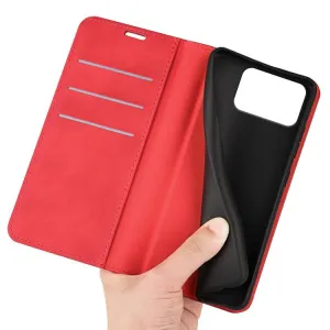 MAGNETIC Zaklápací kryt pre Asus Zenfone 12 Ultra červený