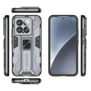 SUPERSONIC Ochranný obal so stojanom pre Xiaomi 15 šedý
