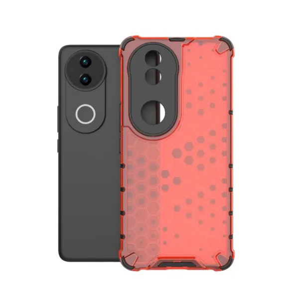 HONEYCOMB Ochranný kryt Vivo V50 5G červený