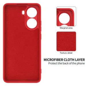 RUBBER Ochranný obal pre Xiaomi Poco X7 Pro červený