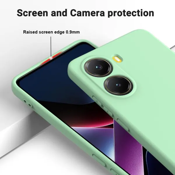 RUBBER Ochranný obal pre Xiaomi Poco X7 Pro zelený
