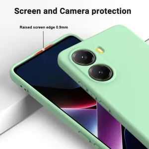 RUBBER Ochranný obal pre Xiaomi Poco X7 Pro zelený