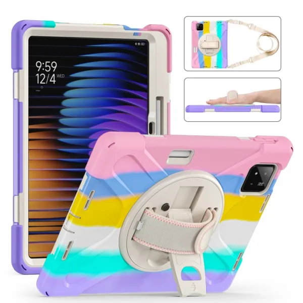SOLID Odolný obal pre Xiaomi Pad 7 / 7 Pro / Pad 8 / Pad 8 Pro RAINBOW