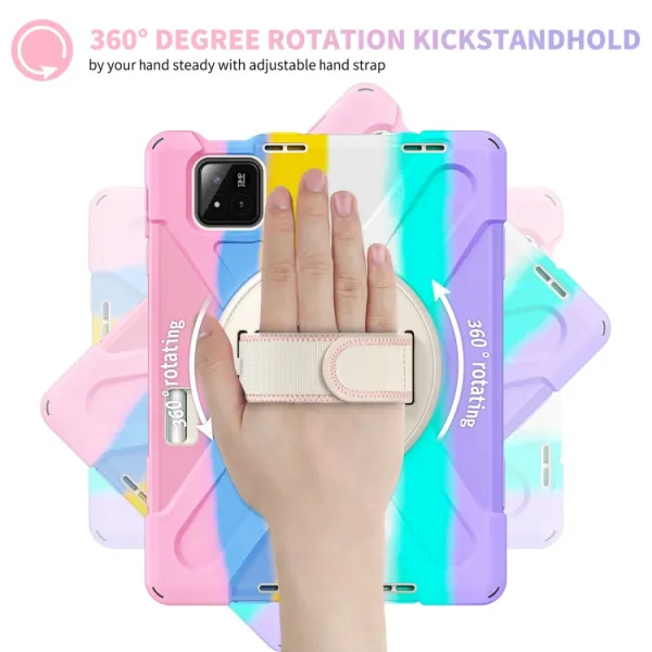 SOLID Odolný obal pre Xiaomi Pad 7 / 7 Pro / Pad 8 / Pad 8 Pro RAINBOW
