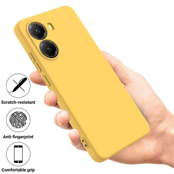 RUBBER Ochranný obal pre Xiaomi Poco X7 Pro žltý