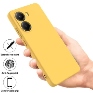 RUBBER Ochranný obal pre Xiaomi Poco X7 Pro žltý