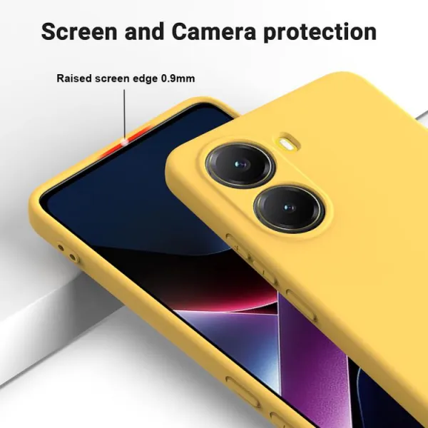 RUBBER Ochranný obal pre Xiaomi Poco X7 Pro žltý