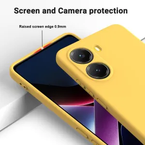 RUBBER Ochranný obal pre Xiaomi Poco X7 Pro žltý