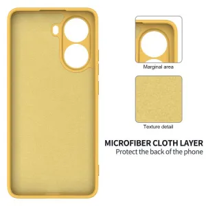 RUBBER Ochranný obal pre Xiaomi Poco X7 Pro žltý
