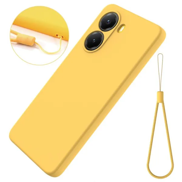 RUBBER Ochranný obal pre Xiaomi Poco X7 Pro žltý