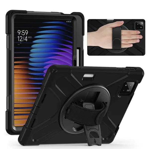 SOLID Odolný obal pre Xiaomi Pad 7 / 7 Pro / Pad 8 / Pad 8 Pro čierny