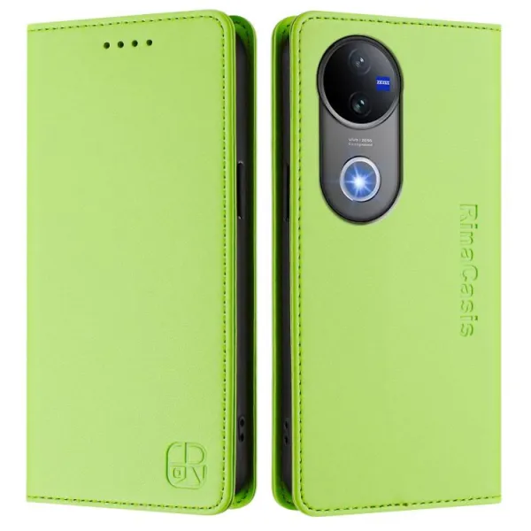 RINA Zaklápacie puzdro pre Vivo V50 5G svetlozelené
