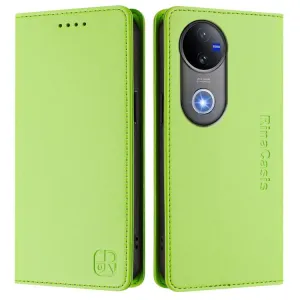 RINA Zaklápacie puzdro pre Vivo V50 5G svetlozelené