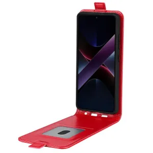 Vyklápacie puzdro pre Xiaomi Poco X7 Pro červené