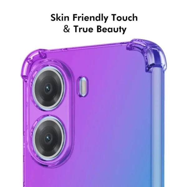 ENKAY GRADIENT Ochranný kryt pre Xiaomi Poco X7 Pro PURPLE BLUE
