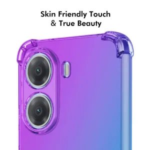 ENKAY GRADIENT Ochranný kryt pre Xiaomi Poco X7 Pro PURPLE BLUE