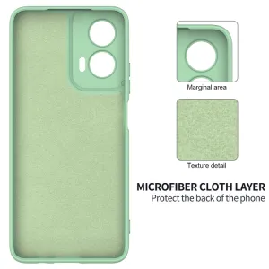 RUBBER Ochranný kryt pre Motorola Moto G35 5G zelený