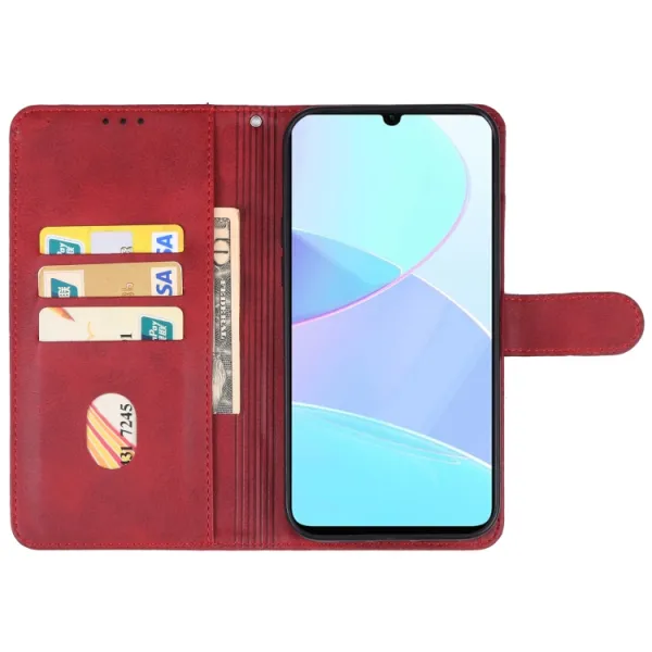 SMOOTH Peňaženkové puzdro pre Realme C51 červené