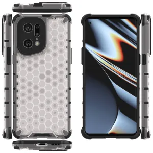 HONEYCOMB Ochranný kryt Oppo Find X5 Pro biely