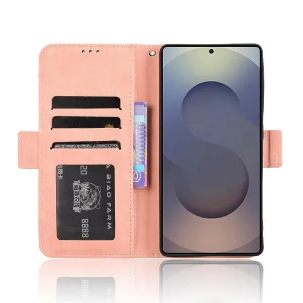 SLOT Peňaženkový obal pre Samsung Galaxy S25 Ultra 5G ružový