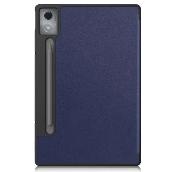 LEATHER Zaklápací kryt pre Lenovo Idea Tab Pro tmavomodrý