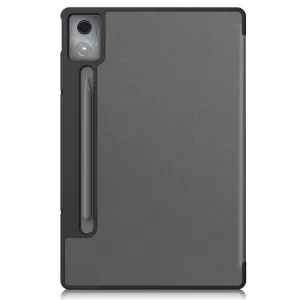LEATHER Zaklápací kryt pre Lenovo Idea Tab Pro šedý