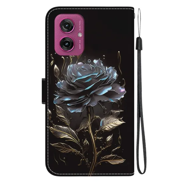 ART Peňaženkový kryt pre Motorola Moto G55 5G BLACK ROSE