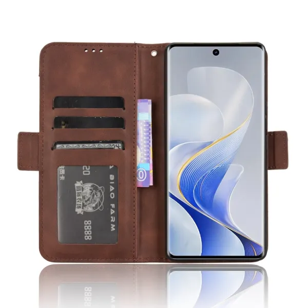 SLOT Peňaženkový obal pre Vivo V40 5G hnedý