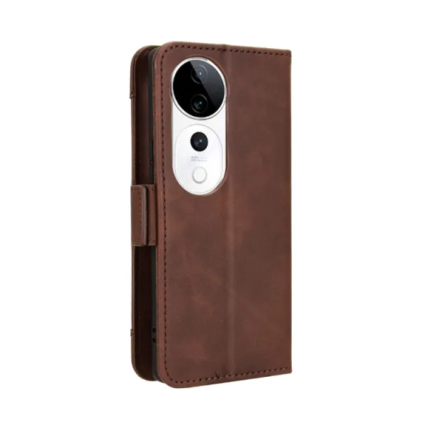 SLOT Peňaženkový obal pre Vivo V40 5G hnedý