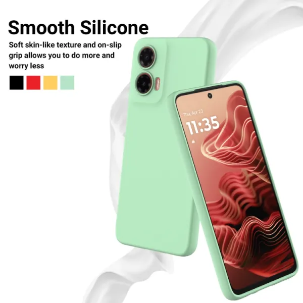 RUBBER Ochranný kryt pre Motorola Moto G35 5G zelený