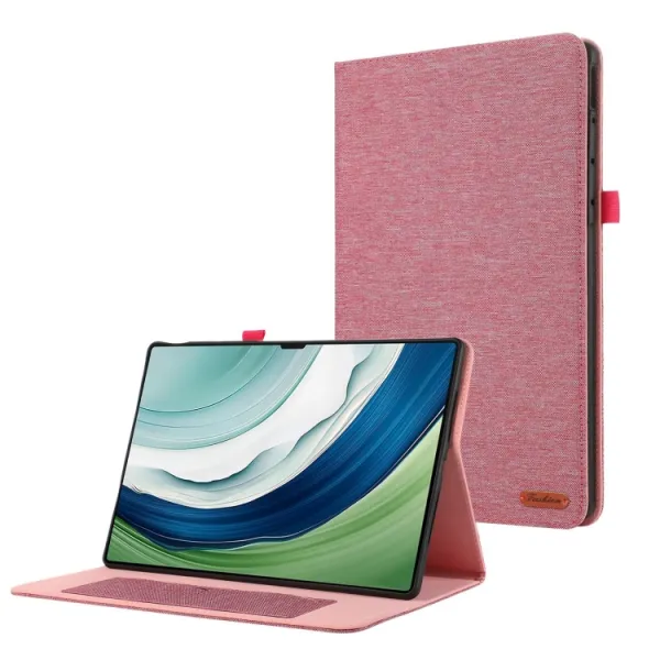 FABRIC Zaklápací kryt pre Huawei MatePad Pro 12.2 ružový