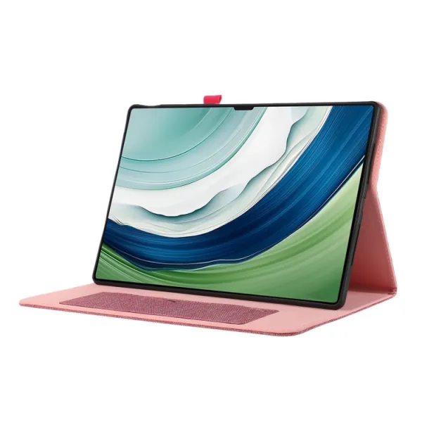 FABRIC Zaklápací kryt pre Huawei MatePad Pro 12.2 ružový