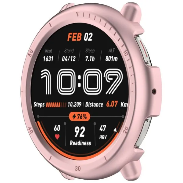 PC HALF COVER Plastový kryt Amazfit Active 2 ružový