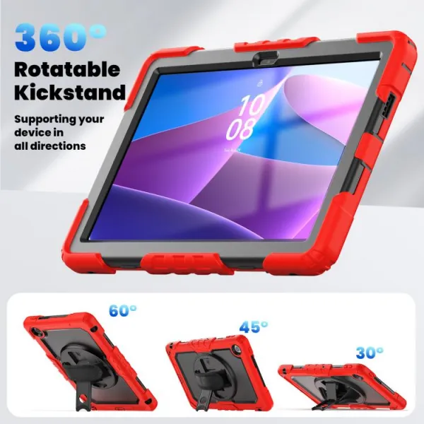 SOLID 360 Odolný obal pre Lenovo Tab 10.1 červený