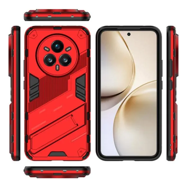 BIB Ochranný obal so stojanom pre Realme 14 Pro+ 5G červený