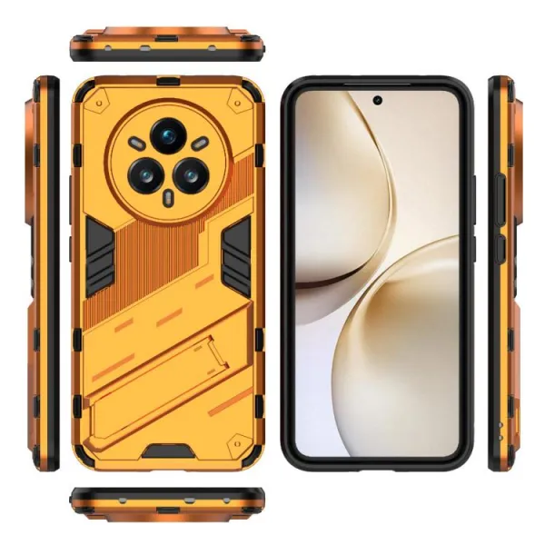 BIB Ochranný obal so stojanom pre Realme 14 Pro+ 5G oranžový