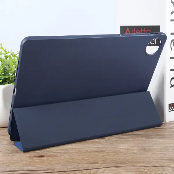 LEATHER Zaklápací kryt pre Huawei MatePad Pro 12.2 tmavomodrý