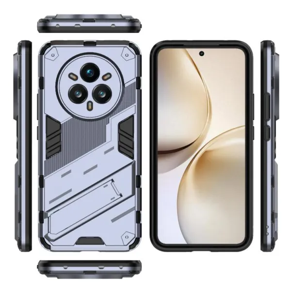 BIB Ochranný obal so stojanom pre Realme 14 Pro+ 5G šedý
