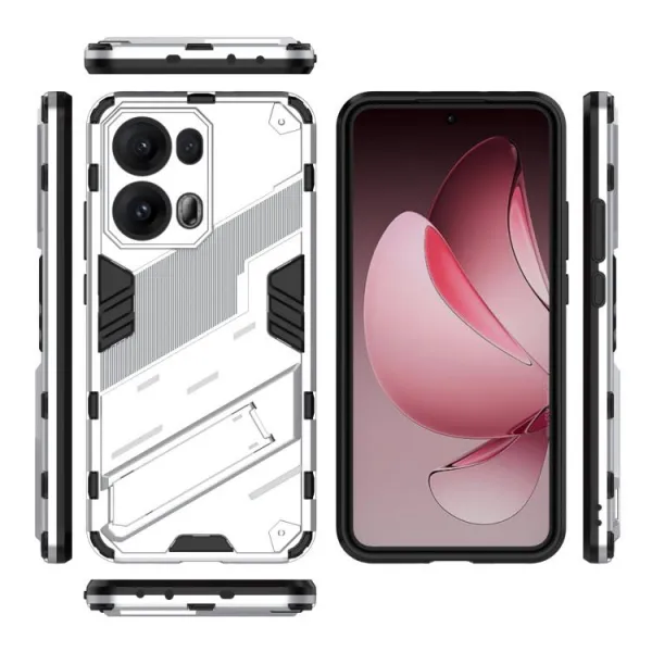 BIB Ochranný obal so stojanom pre Oppo Reno13 Pro 5G biely