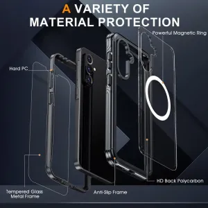 DUAL MAGSAFE Obojstranný ochranný kryt pre Samsung Galaxy A36 / A56 modrý
