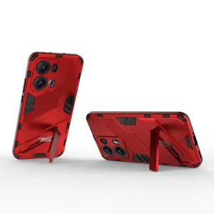 BIB Ochranný obal so stojanom pre Oppo Reno13 Pro 5G červený