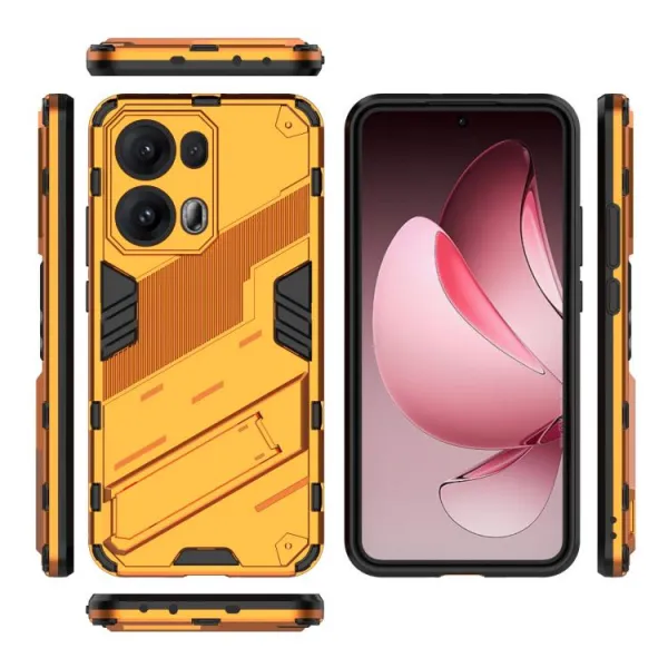 BIB Ochranný obal so stojanom pre Oppo Reno13 Pro 5G oranžový