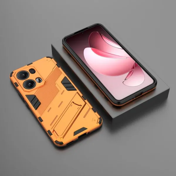 BIB Ochranný obal so stojanom pre Oppo Reno13 Pro 5G oranžový