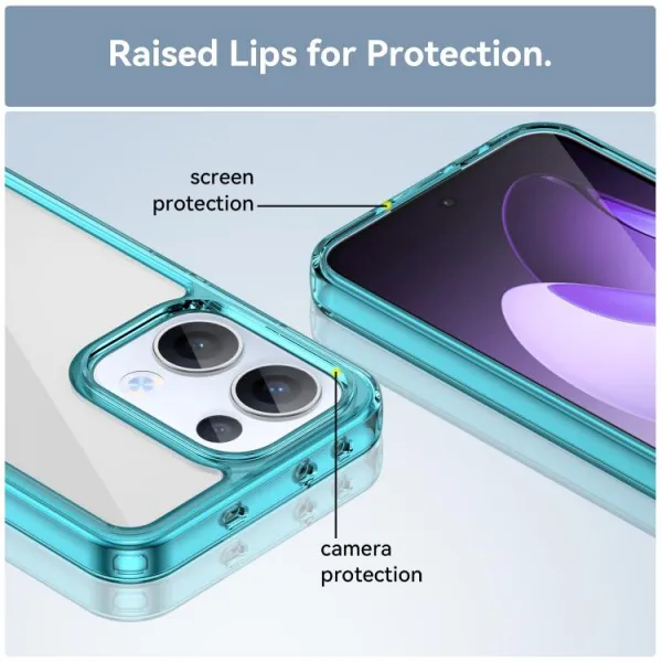 CRYSTAL Ochranný obal pre Oppo Reno13 5G tyrkysový