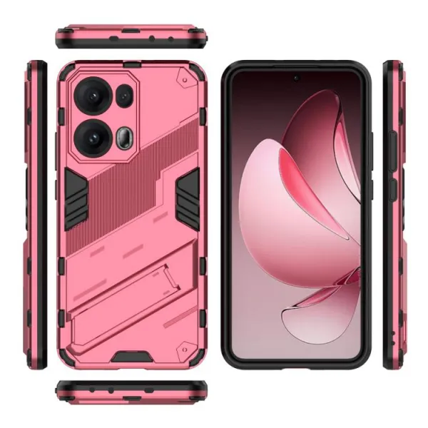 BIB Ochranný obal so stojanom pre Oppo Reno13 Pro 5G ružový