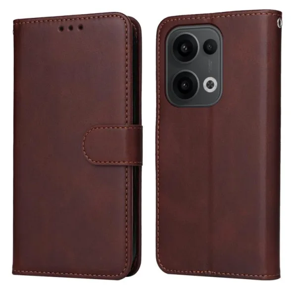 SMOOTH Peňaženkové puzdro pre Oppo Reno13 5G hnedé