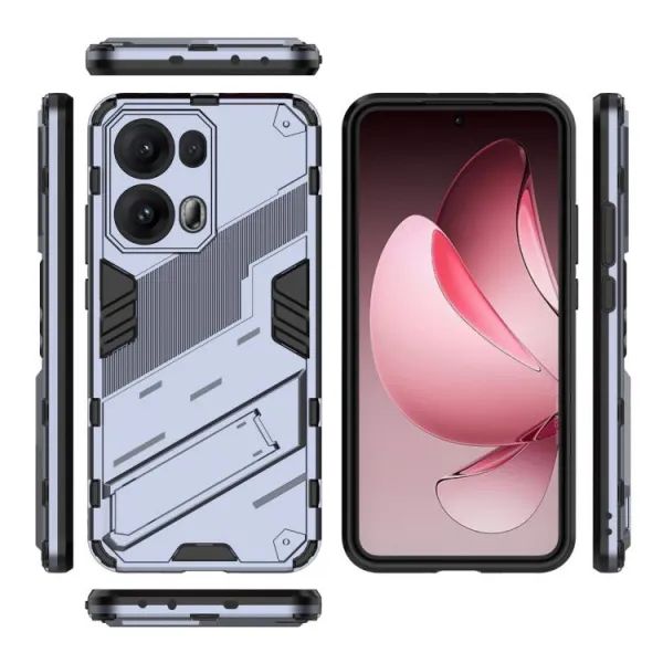 BIB Ochranný obal so stojanom pre Oppo Reno13 Pro 5G šedý