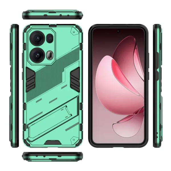 BIB Ochranný obal so stojanom pre Oppo Reno13 Pro 5G zelený